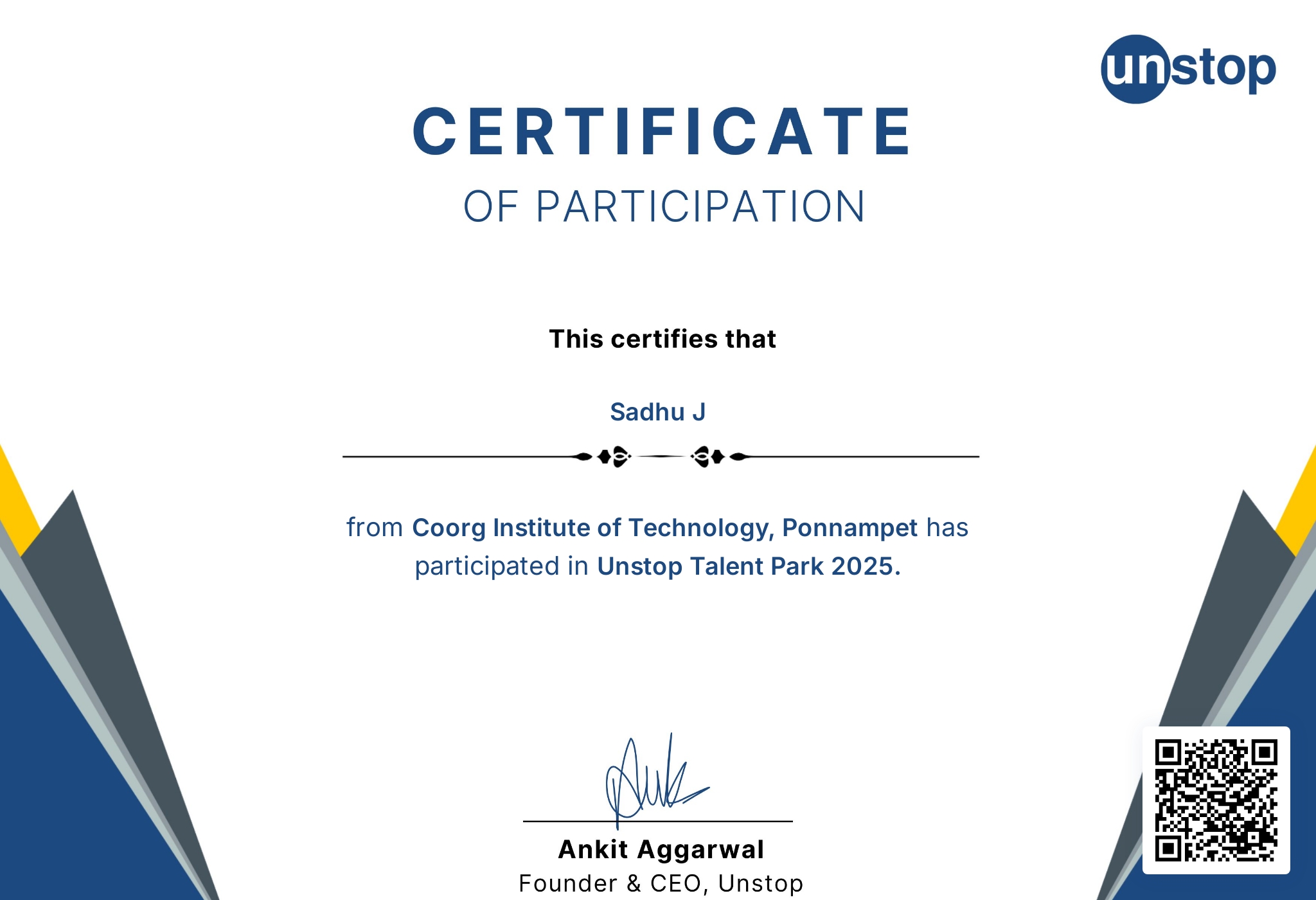 Unstop Talent Park 2025