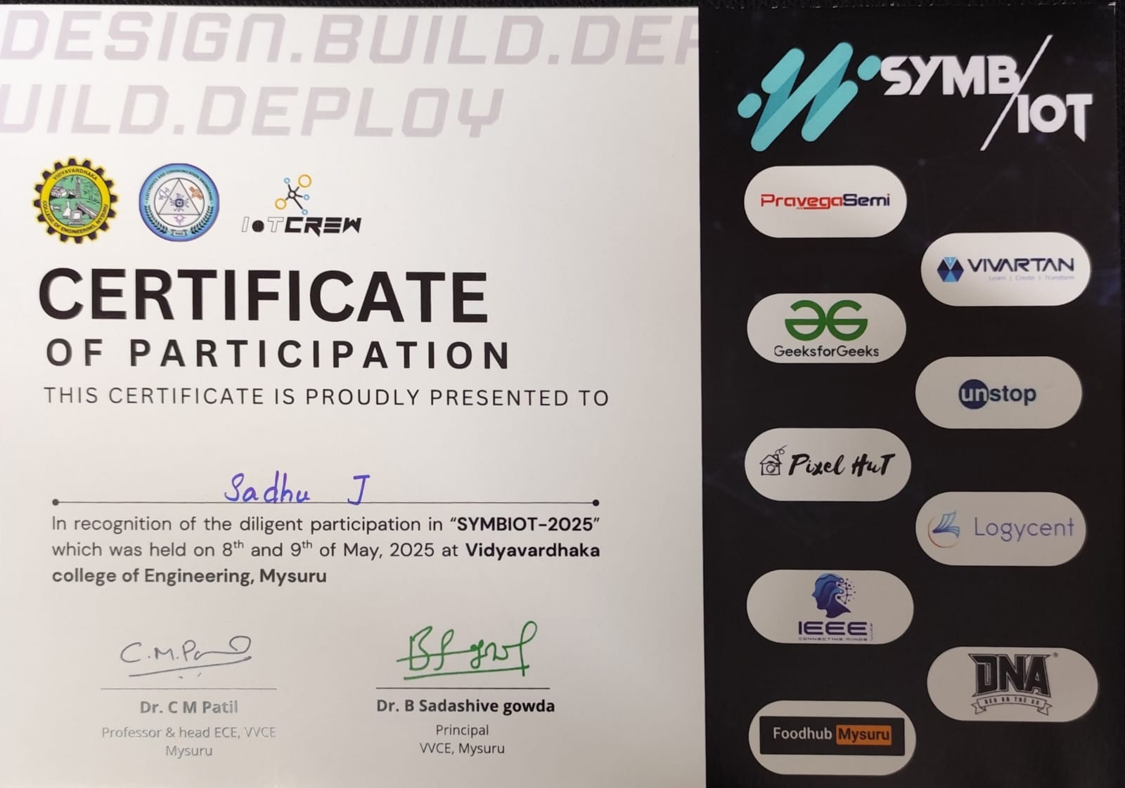 SYMBIOT-2025 Participation