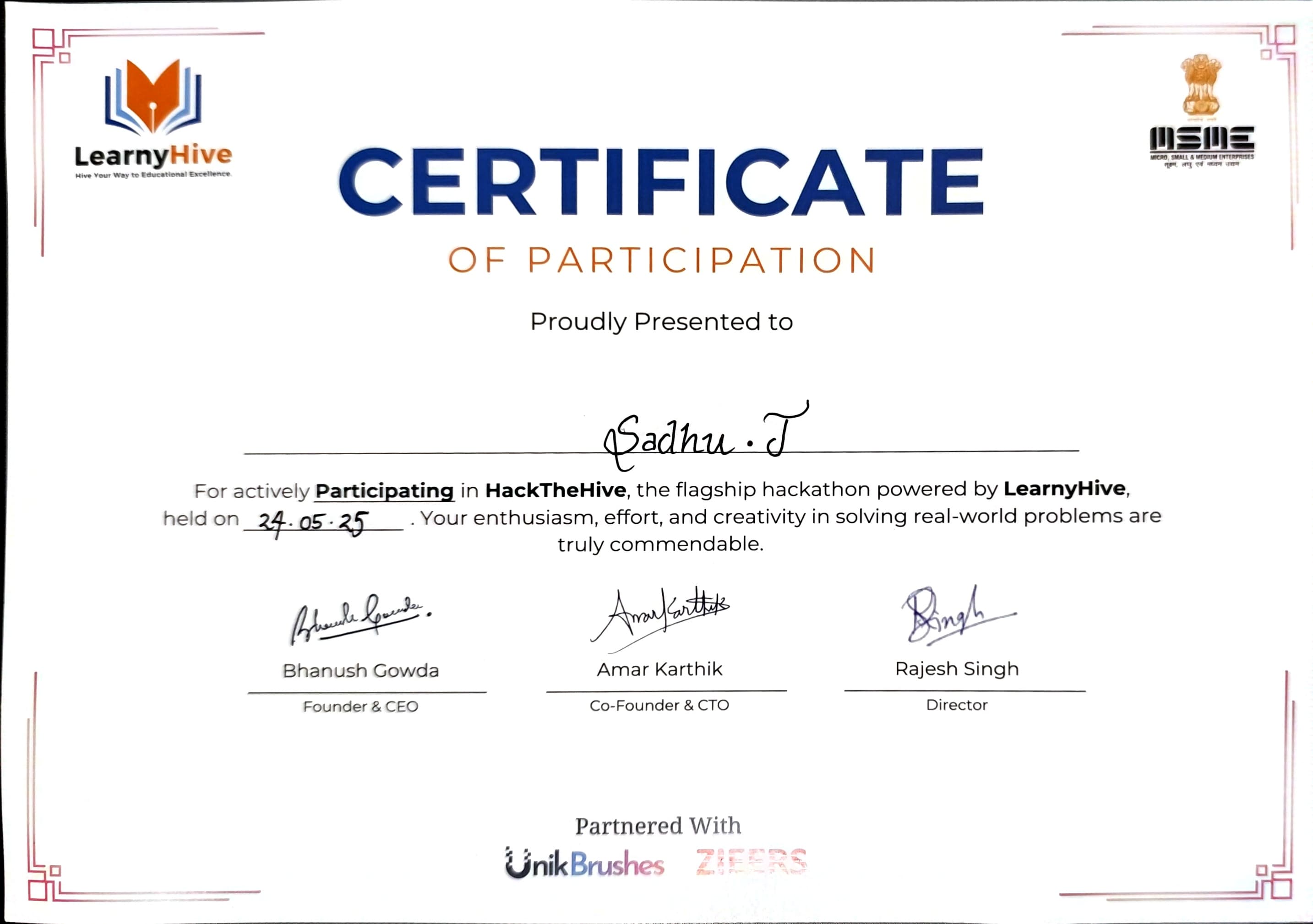 HackTheHive Hackathon